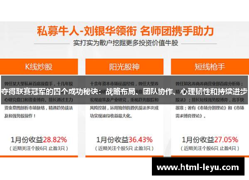 夺得联赛冠军的四个成功秘诀：战略布局、团队协作、心理韧性和持续进步